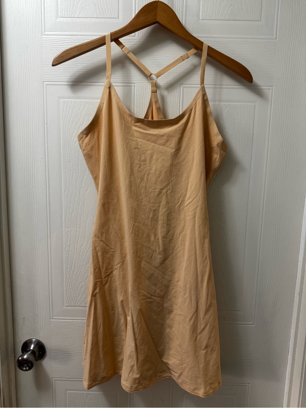 Outdoor Voices Tan Slip Dress with Racerback Straps